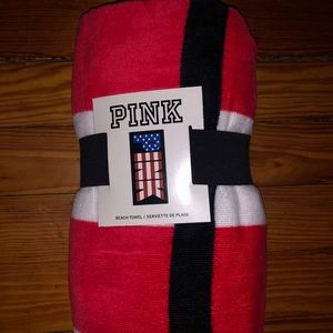NEW Pink flag towel